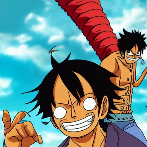 Image similar to luffy with mustache