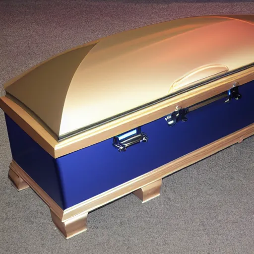 Prompt: RGB casket