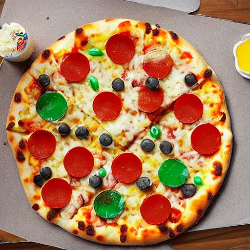 Image similar to fuzzy pizza