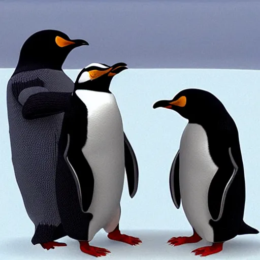 Image similar to ninja penguins