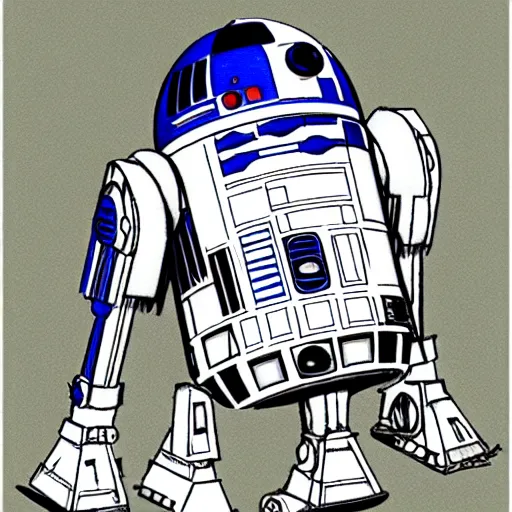 Image similar to r 2 d 2, by ken sugimori