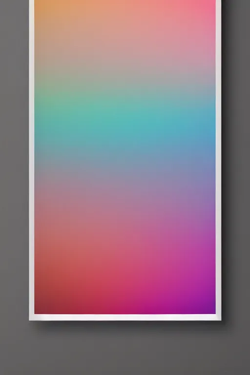 Prompt: pastel gradient poster