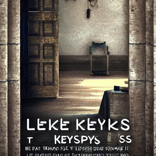 Image similar to the keys that open doors are the keys that close them, and the keys strangled in chains have nothing but the drama of tinkling. but the key that dies in my pocket reminds me it is time that i became a reasonable woman who lives in a house without keys, without doors, scenery, by wlop, arabic poetry