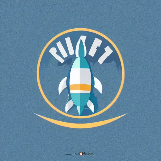 Image similar to rocket logotype vector style