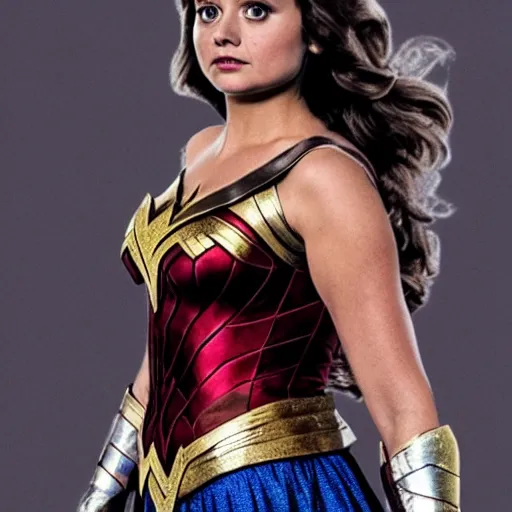 Prompt: jenna coleman as wonder woman
