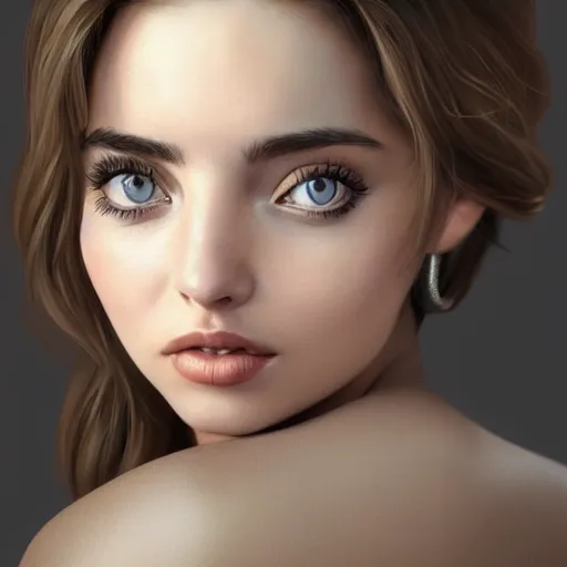 Image similar to a portrait of ana de armas as a pixar character, beautiful, elegant, extremely detailed digital art, trending on artstation hyper realistic matte painting, by wlop, artgerm