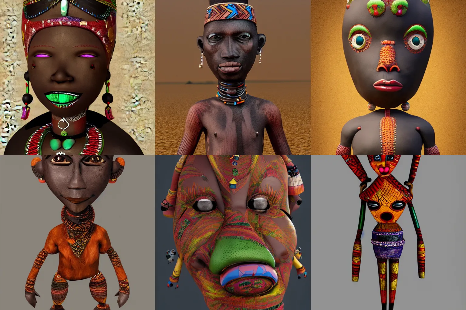 Prompt: african voodo doll concept art, highly detailed, hd 4k