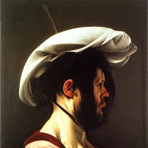 Image similar to a portrait by Caravaggio