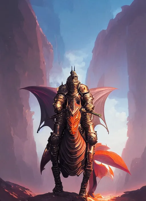 Image similar to highly detailed portrait of a paladin knight with shield fighting a red dragon, fantasy art by by simon bisley, loish, rhads, ferdinand knab, makoto shinkai and lois van baarle, ilya kuvshinov, rossdraws, tom bagshaw, global illumination, radiant light, detailed and intricate environment