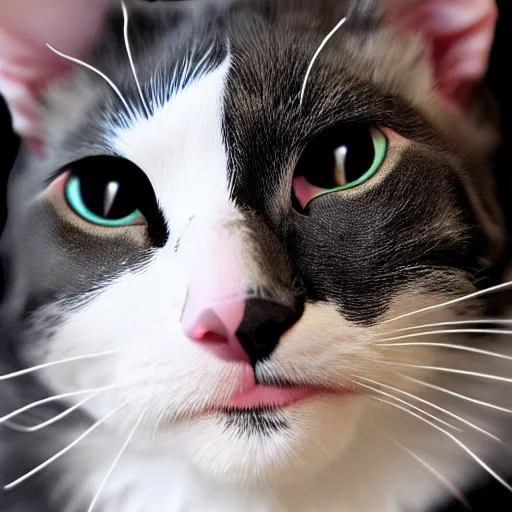 Image similar to a cat - pig - hybrid, animal photography