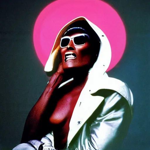 Image similar to grace jones as a space pirate