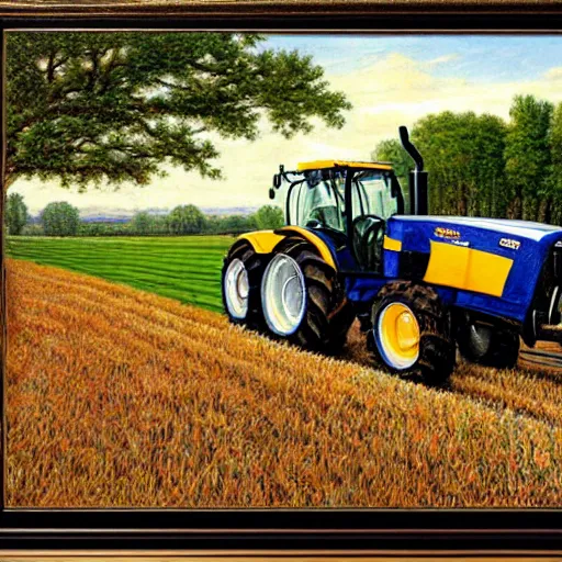 Image similar to new holland realism, high detail,