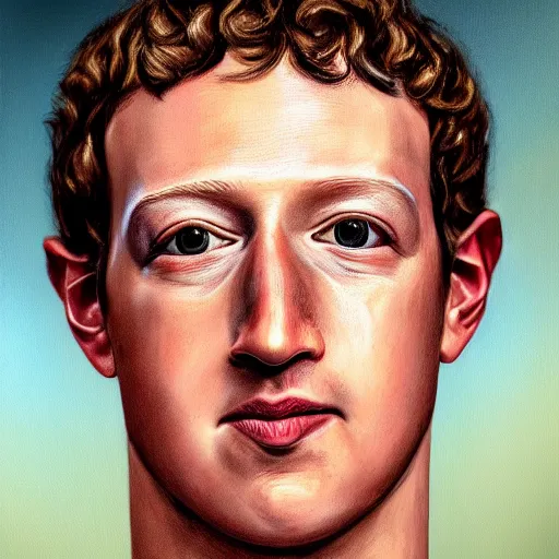 Prompt: close up portrait of mark zuckerberg zucc II the emperor king of renaissance age on oil painting