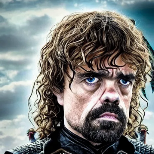 Image similar to peter dinklage as daenerys targaryen