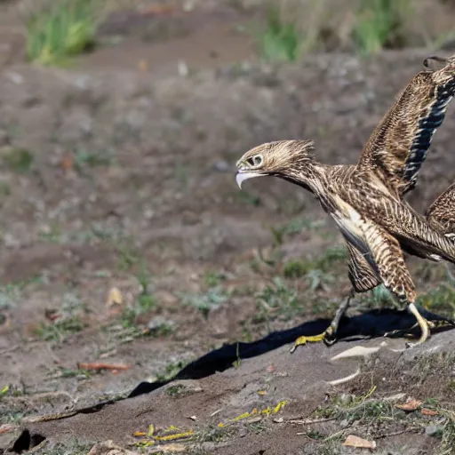 Image similar to hawks converging on lizard evolution