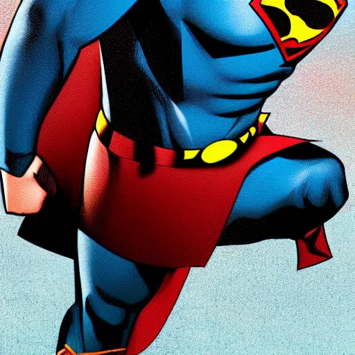 Prompt: superman vs batman in hyper detail artstation. 4k photos