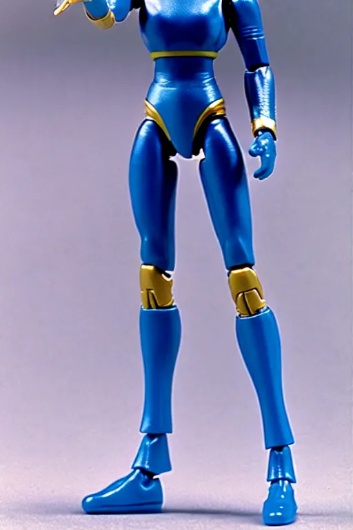 Image similar to 1 9 8 6 kenner female action figure, 5 points of articulation, perfect human female proportions, sci fi, 8 k resolution, high detail, front view, t - pose, space, star, he - man, gi joe, he man, warhammer 4 0 0 0