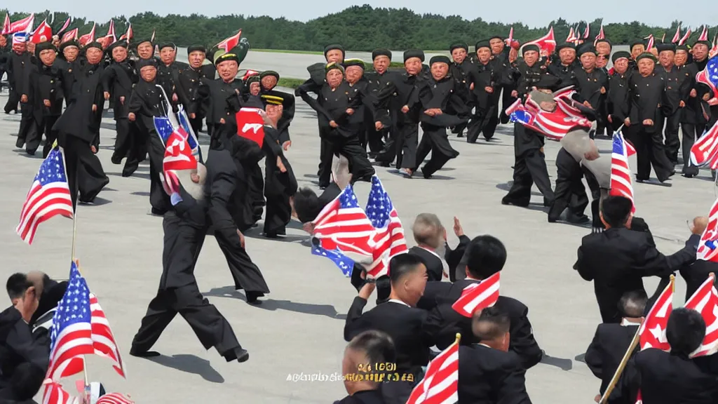 Prompt: Kim Jong-un invades united states