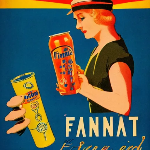 Image similar to fanta poster. 1930 Germany.