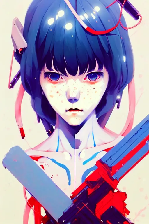 Prompt: a ultradetailed beautiful panting of rei ayanami, by conrad roset, greg rutkowski and makoto shinkai, trending on artstation