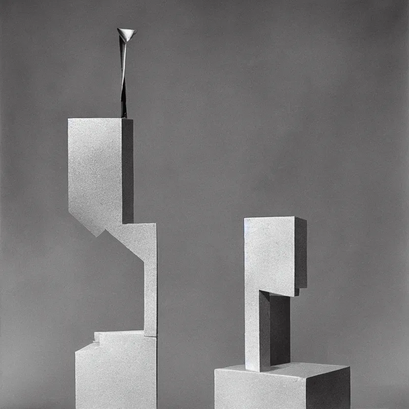 Image similar to an impossible quantum readymade object named Fontaine by Marcel Duchamp on a pedestal, packshot, by Irving Penn and Man Ray, color bleed, 4k