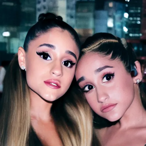 Selfie photograph of Ariana Grande and Ariana Grande, | Stable ...