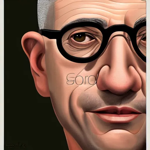 Prompt: 50 year old greying brunette man with very short hair, buzz cut, round face, square face, round jaw, wide chin , romanian, silver silver glasses, romanian heritage, brown eyes, brown eyes, olive skin, round nose, round chin, clean shaven wide face, thin lips, digital art, cgsociety, painterly, painting, 8k, illustration, painting, dramatic, beautiful, art by loish loish loish, painterly, trending on artstation, medium shot, uncropped