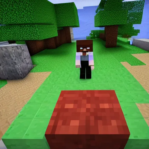 Image similar to a screenshoot from minecraft a moment before creeper blows and diamonds will be lost, big drama