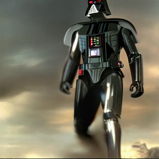 Prompt: Movie still of Ironman-Darth Vader