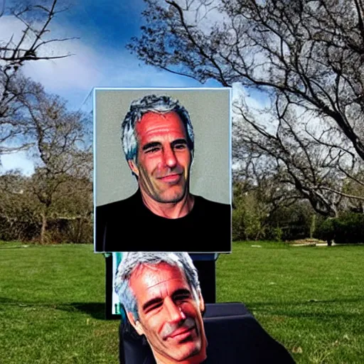 Prompt: wide angle jeffrey epstein