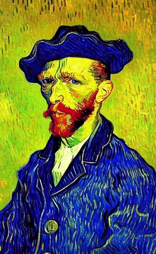 Prompt: detailed expressionist!! oil painting masterpiece portrait of an ancient king!! by van gogh, 8 k resolution, smooth, sharp focus, matte painting, beautiful masterpiece expressionist painting