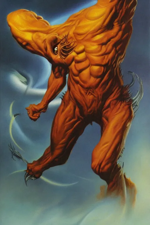 Image similar to extraterrestrial beast by boris vallejo