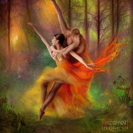 Image similar to dance of the fae by marcel caram and elena vizerskaya