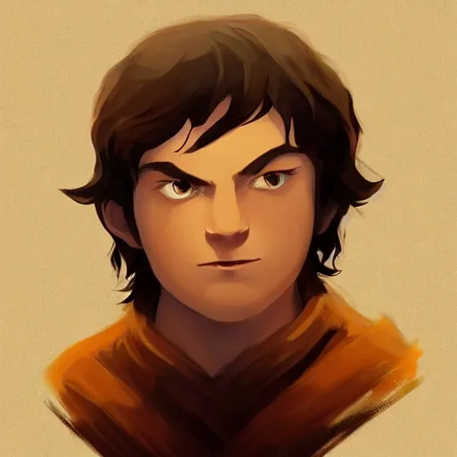 Image similar to face icon stylized minimalist the lord of the rings : the fellowship of the ring 2 0 0 1, loftis, cory behance hd by jesper ejsing, by rhads, makoto shinkai and lois van baarle, ilya kuvshinov, rossdraws global illumination