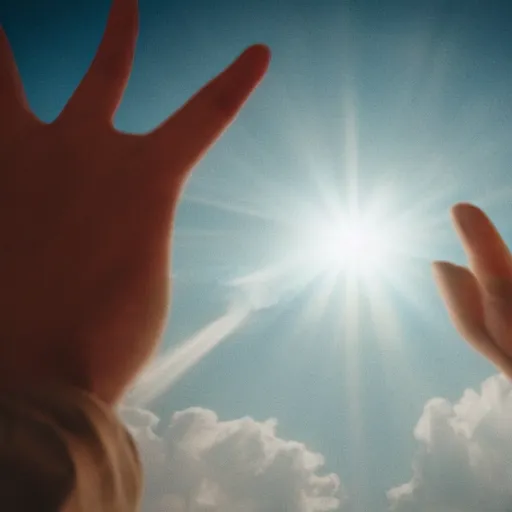 hand reaching down from heaven