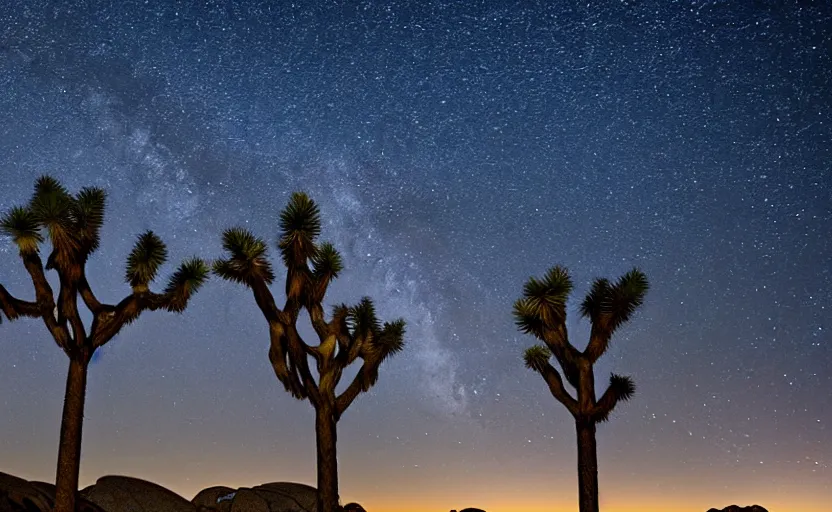 Image similar to joshua tree national park at night