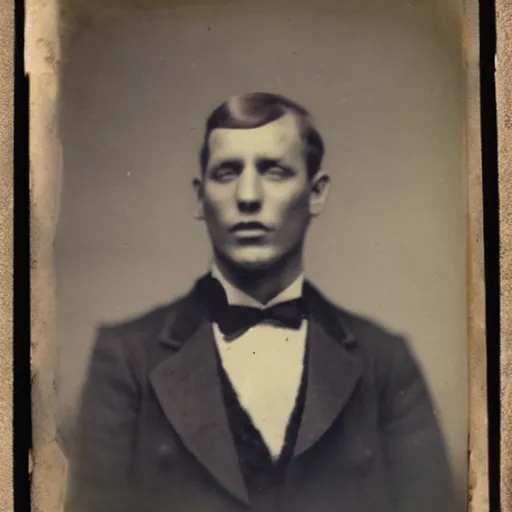 Image similar to tintype of an old with