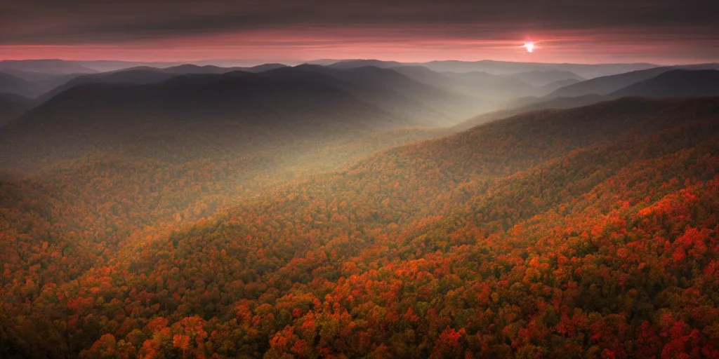 Image similar to stunning eastern appalachian mountains at twilight by andreas franke