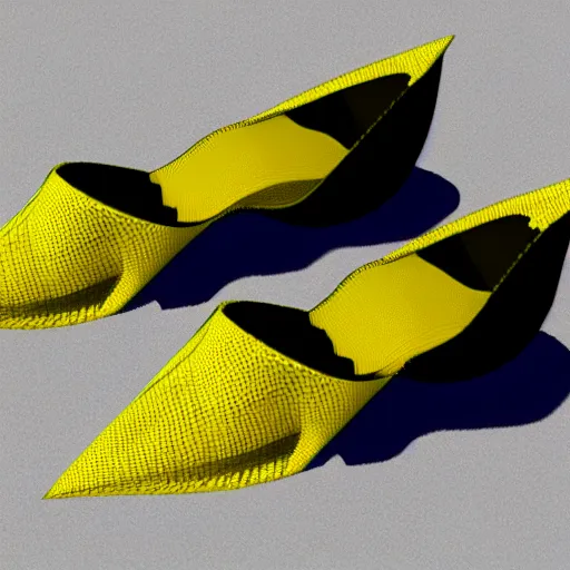 Prompt: 3d printed shoes, 3d rendering
