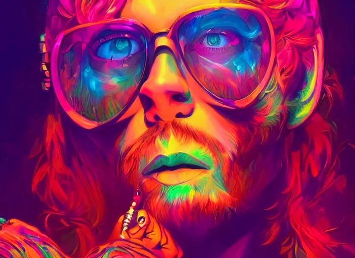 Prompt: A psychedelic portrait of boomer not understanding tiktok dance, vibrant color scheme, highly detailed, in the style of romanticism, cinematic, artstation, Moebius, Greg rutkowski