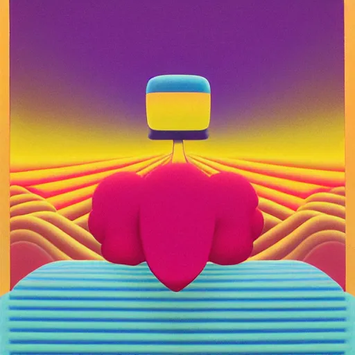 Image similar to love by shusei nagaoka, kaws, david rudnick, airbrush on canvas, pastell colours, cell shaded, 8 k