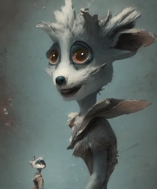 Image similar to a beautiful portrait of a cute anthropomorphic humanoid original fursona fantay character. big eyes. character design by cory loftis, fenghua zhong, ryohei hase, ismail inceoglu and ruan jia. volumetric light, detailed, rendered in octane