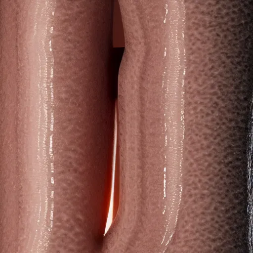 Image similar to a straight smooth vertical tube with the texture of human skin, highly realistic, hyper-real, 4k, Octane render