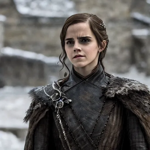 Prompt: emma watson in game of thrones