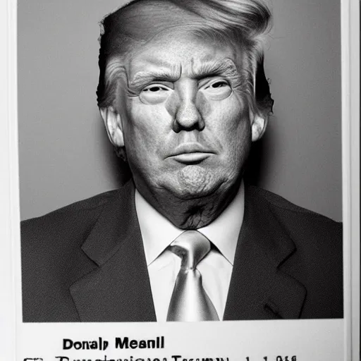 Image similar to donald trump mugshot