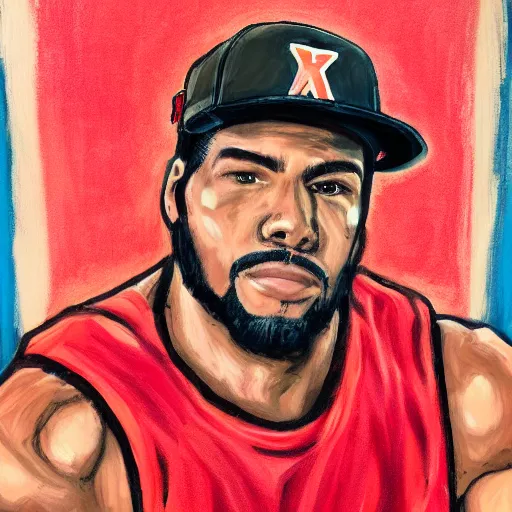 Prompt: portrait of Mike Flex 💪