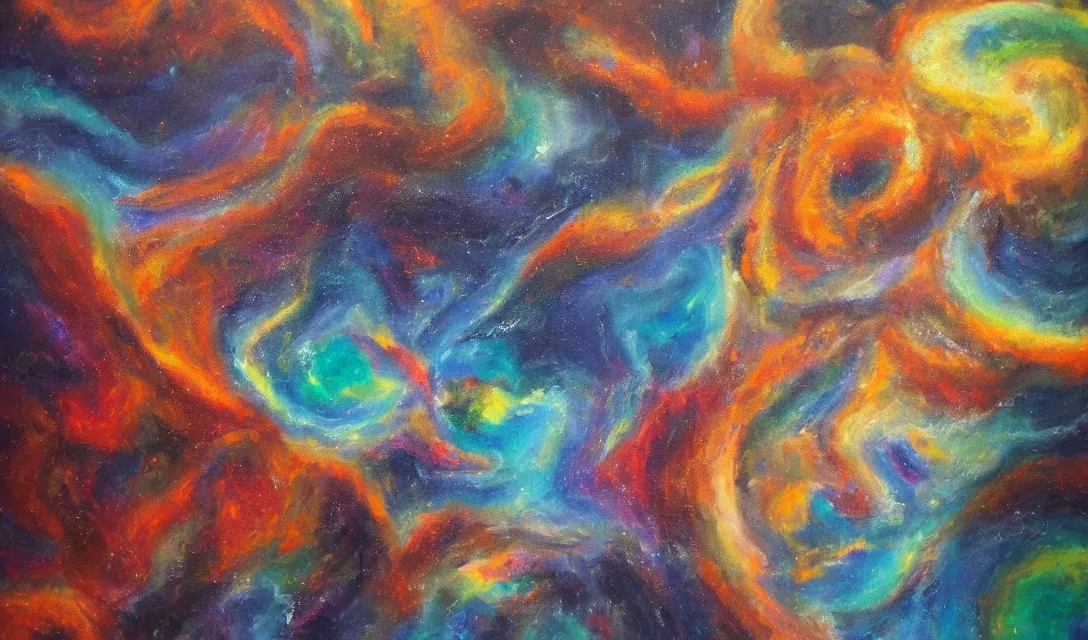 Image similar to astral dimension, oil painting