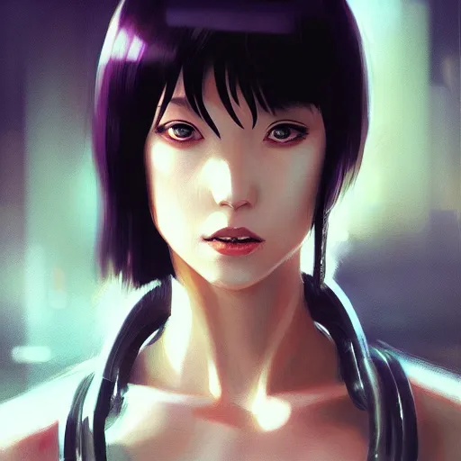 Picture of Motoko Kusanagi in Blade Runner by wlop, | Stable Diffusion ...