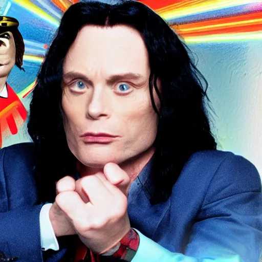 Prompt: Tommy Wiseau for the Nintendo 64