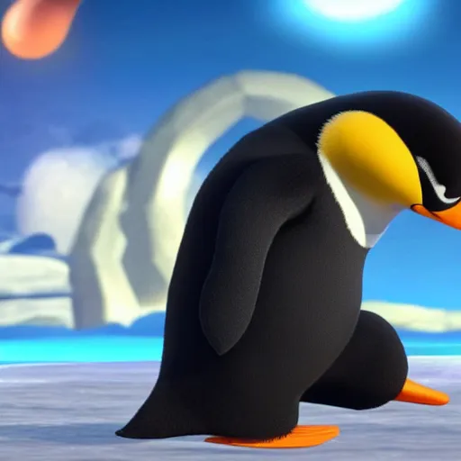 Image similar to Pingu the penguin on Super Smash bros ultimate, Nintendo switch